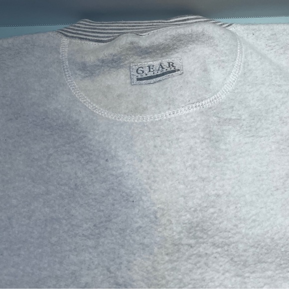 BP Vintage Gear For Sports White and Gray Crewneck Sweater - Picture 9 of 11